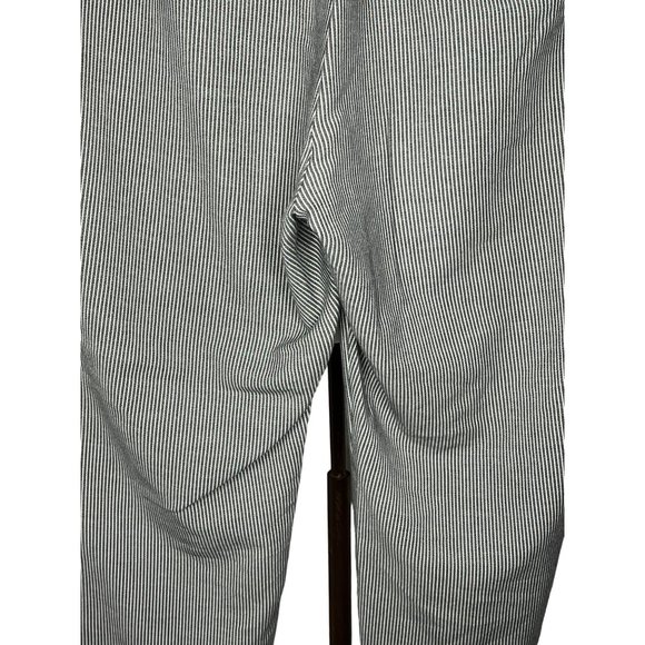 J Jill essential slim ankle size 18 pull up stretch, stripes grey white - Picture 7 of 13